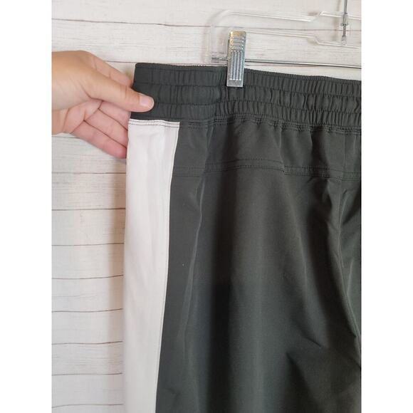 ATHLETA DEREK LAM ICON COLLAB BLACK JOGGERS W WHITE SIDE STRIPE, SZ LARGE - Picture 6 of 13